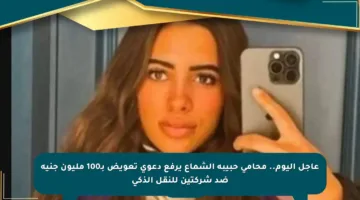 عاجل اليوم.. محامي حبيبة الشماع يرفع دعوى تعويض بـ100 مليون جنيه ضد شركتين للنقل الذكي